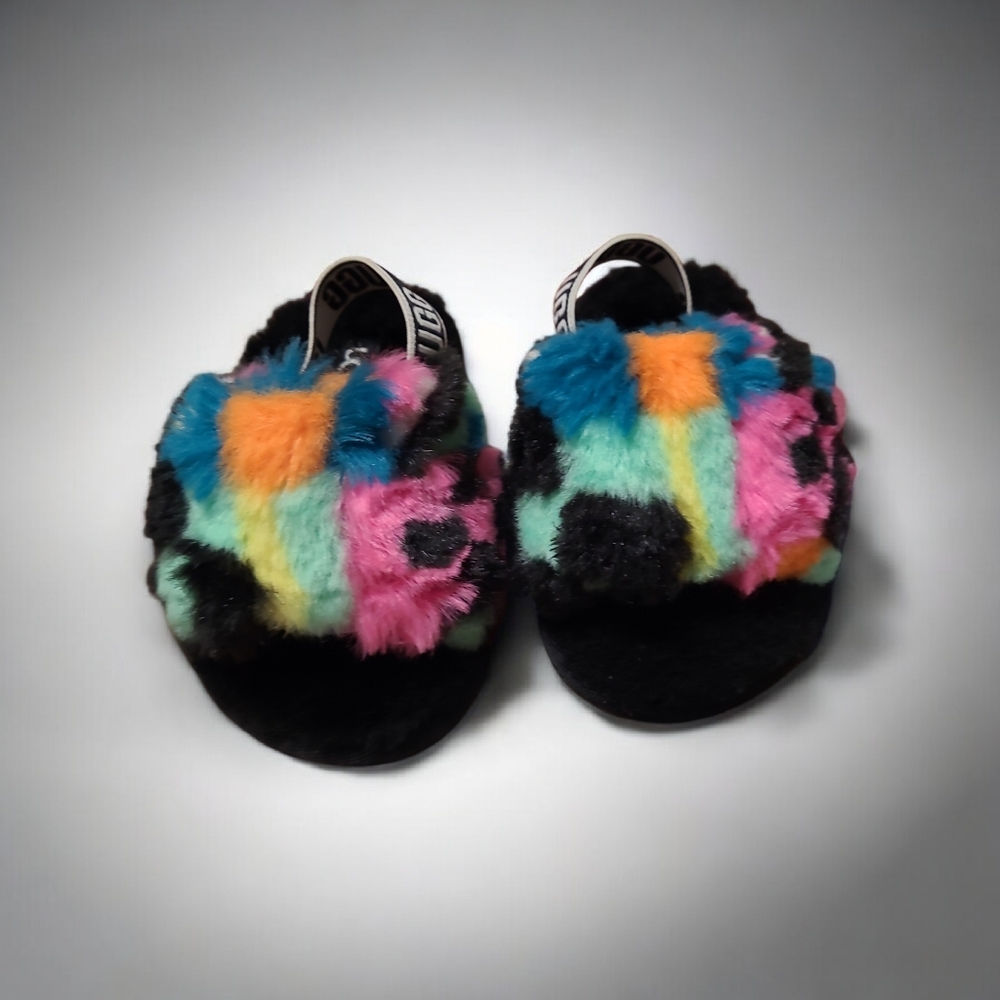 Ugg Toddler Colorful Fuzzy Slippers